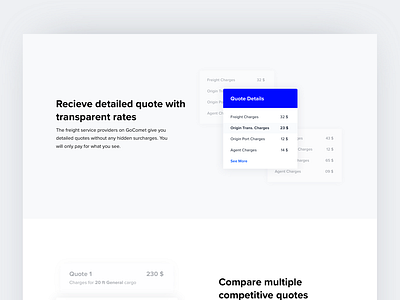 Features Section by Harsh Vijay for Brucira on Dribbble