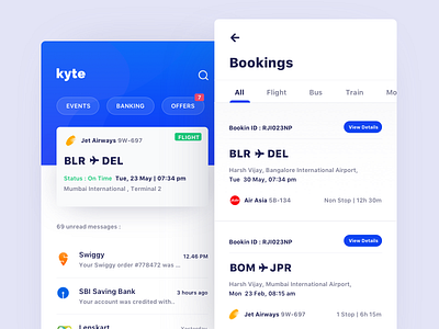 Booking Page app banking design events flight icon mobile ticket