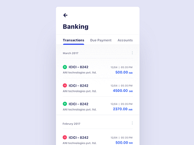 Banking Page