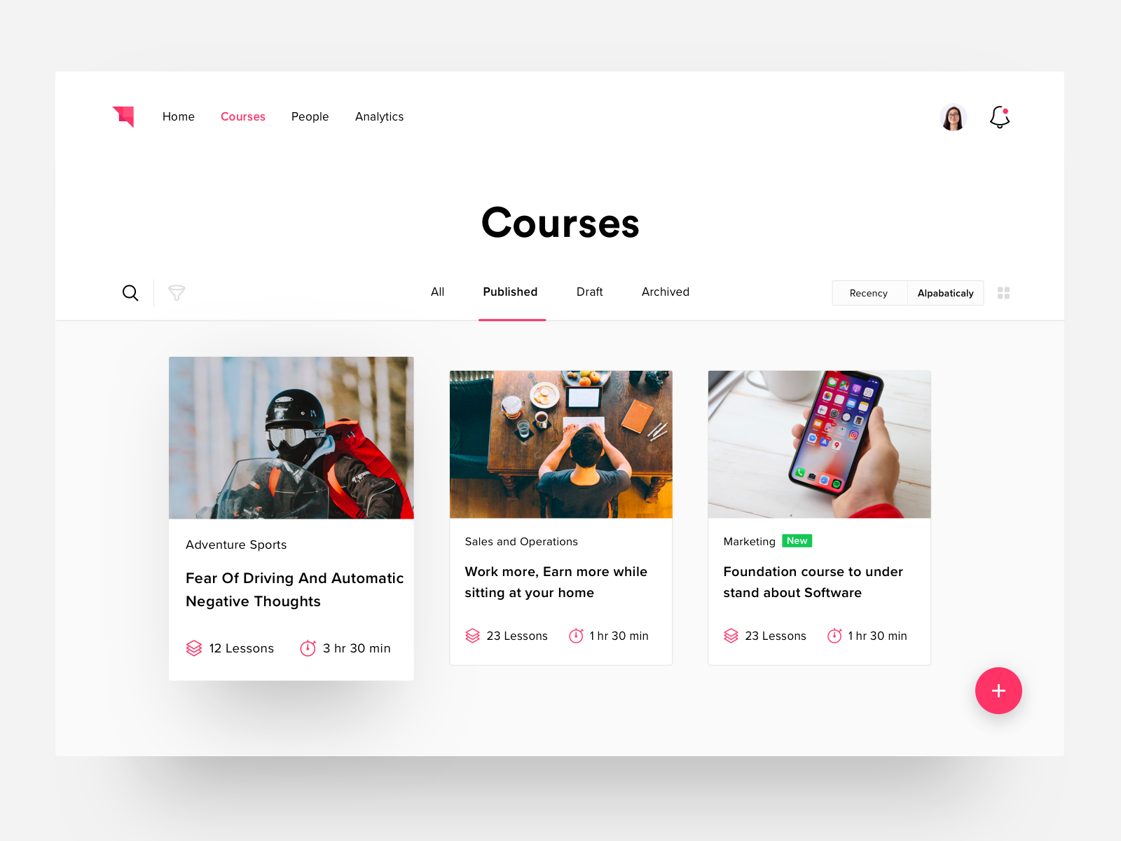 Dribbble Courses page png By Harsh Vijay