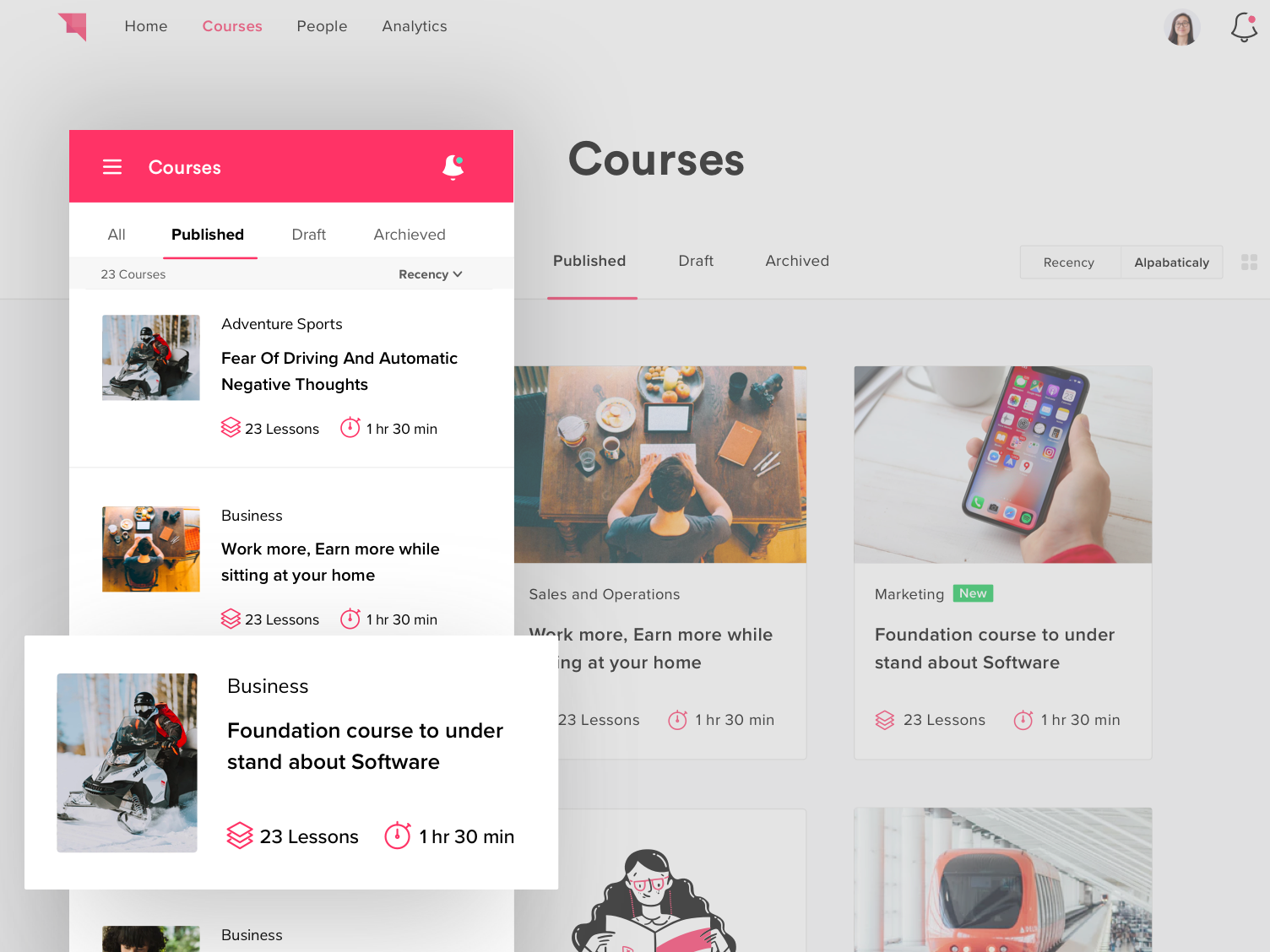 Course Mobile Web by Harsh Vijay for Brucira on Dribbble