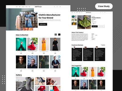 Case study for a Clothing Website case study graphic design ui uiux user interface web design webdesign