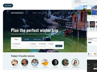 Travel web ui case Study case study design graphic design graphicdesign travel ui uiux website website design