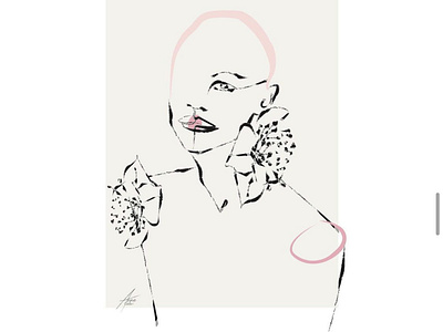 Blossom artist design illustration mixed media