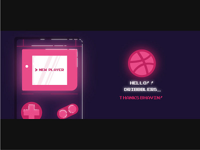 New Player! first shot hello dribbble illustration newplayer nintendo video game