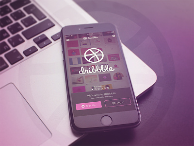 My First Shot app concept debut dribbble dribbble app ios iphone login photoshop pink timmons ui