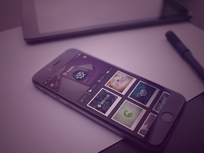 Dribbble App Home Page app concept dribbble illustrator interface ios iphone login photoshop pink ui user