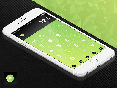 Daily UI #004 Calculator Design app black calculator daily dailyui design green interface iphone ui white