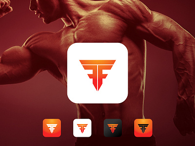 True Fitness Formula app black daily dailyui exercise fitness icon orange red ui white yellow