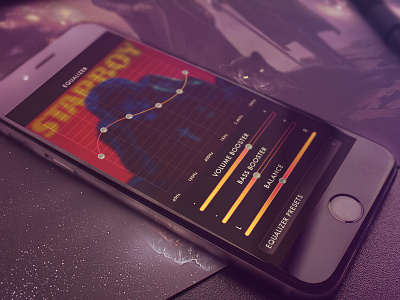 Music Equalizer balance daily ui dailyui equalizer music settings sound starboy ui volume wave weeknd