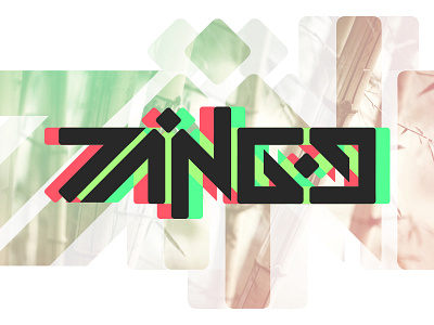 Tango Team Logo abstract bamboo green jungle pink tango watermelon