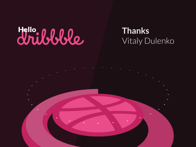 Hello Dribbble! 3d animation debut first shot gif