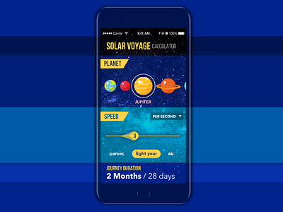 Solar Voyage Calculator