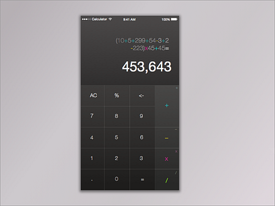 Day 004-Calculator addition calculation calculator color code number subtraction