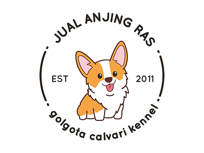 Design Logo : Konsep Puppies branding design illustration logo vector