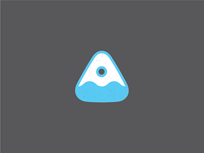One-Eyed Water Ghost bouy icon logo outdoor simple texture water