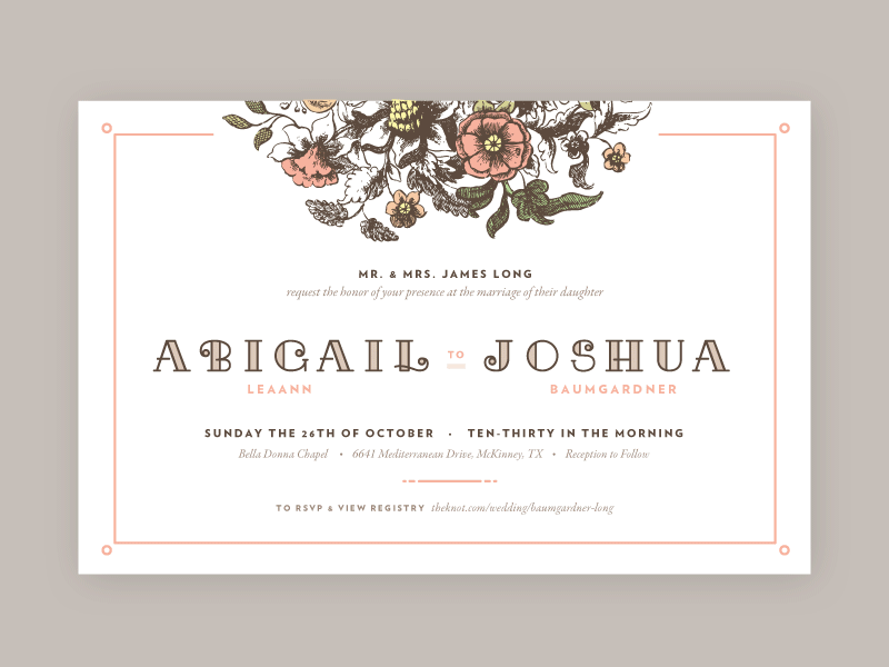 Wedding Invitation floral invitation mock up natural traditional vintage wedding