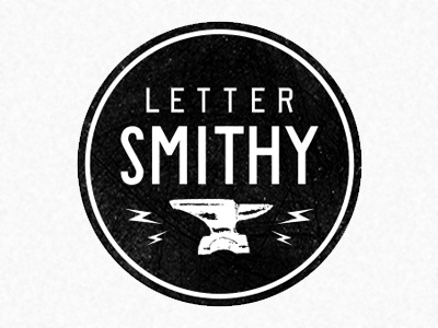 Lettersmithy Logo hand lettering logo
