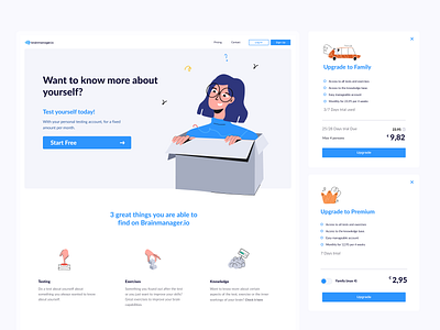 Brainmanager. Let's test your brain by Inna Murzina on Dribbble