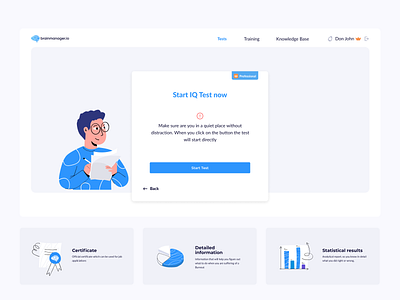 Brainmanager. Let's test your brain by Inna Murzina on Dribbble