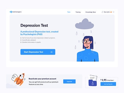 Brainmanager. Let's test your brain by Inna Murzina on Dribbble