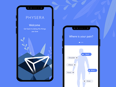 Redesign Physera app logo mobile app sketch