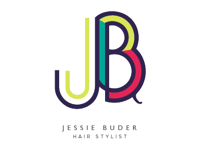 JB Logo 1.0 colour design hairdresser illustrator letters logo typography vector