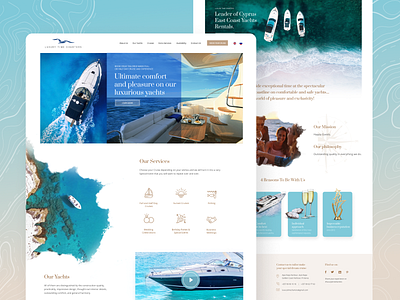 Luxury Yacht Rentals, Website redesign web design