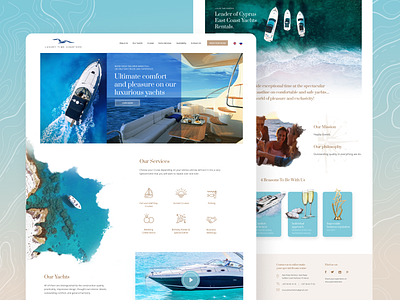 Luxury Yacht Rentals, Website redesign