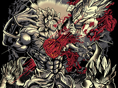 Broly Kill Dark Art animation anime artwork dark art design gore graphic design horor illustration manga motion graphics