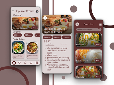 Recipe App app apps design food recipe recipeapp ui ui design