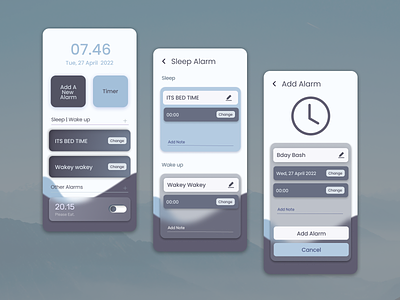 Alarm App - UI Design