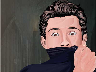 Tom Holland Vector Portrait