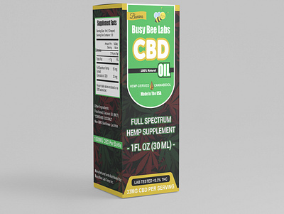BOX Design for CBD Oil box design branding graphic design illustration photoshop