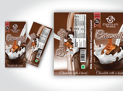 Chocolate Wrapper Design graphic design label design wrapper design