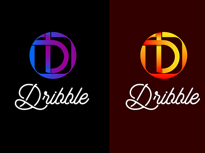 Logo for Dribble branding graphic design ill illustration label logo
