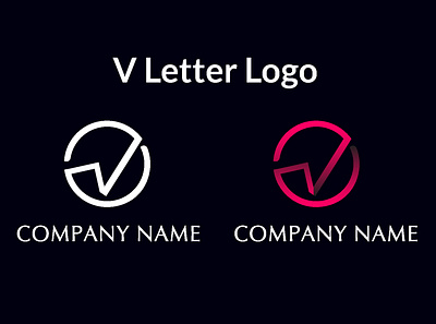 V Letter Logo graphic design illustration logo vector