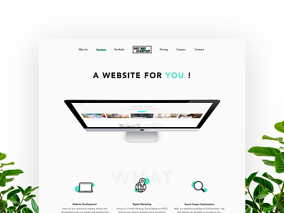 A Website For You! agency create design dynamic imac minimal minimalist services startup ui ux ux design web