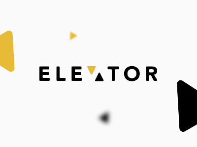 Elevator brand branding design elevator icon identity logo minimal typography vector
