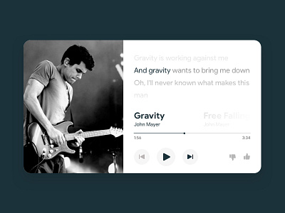 Music Player With Lyrics