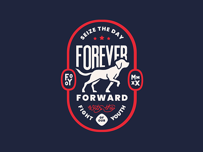 Forever Forward apparel badge branding branding design design dribbble illustration logo logobadge logodesign procreate typography vector