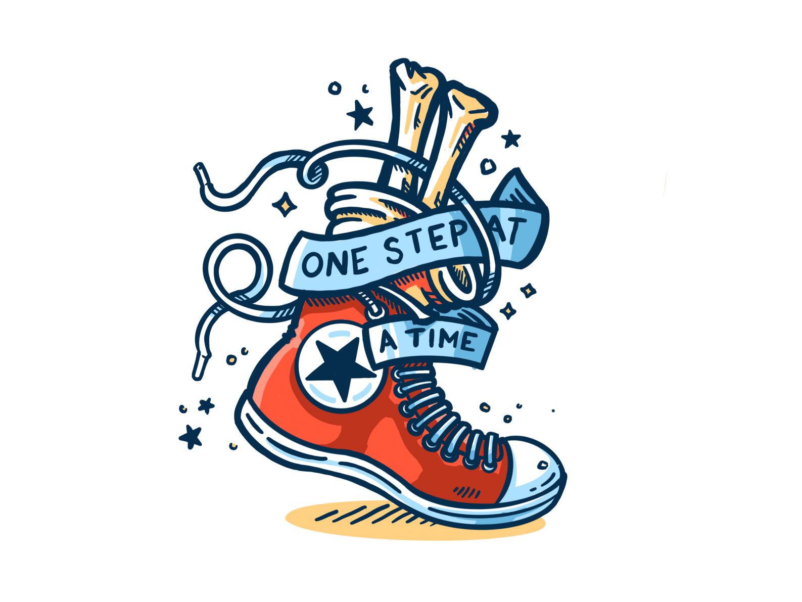 One Step At A Time By Chris On Dribbble