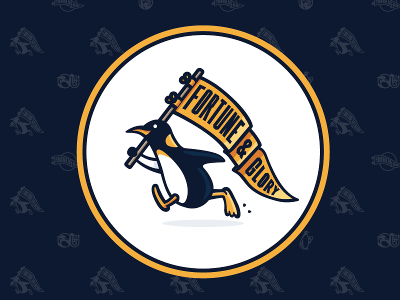 F&G 006 - Sharpie the penguin Alternate fortune and glory dribbble dundee shetland apparel illustration