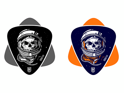 F&G Human Exploration Concept 1 astronaut concept exploration fortune and glory illustration ipad pro patch pin badge procreate skull space sticker