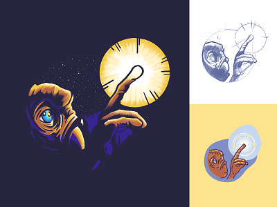 E.T. design dribbble icon icon design icons illustration illustration art illustration design illustration digital illustrator ipad pro procreate weekly warmup
