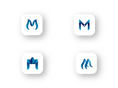 M Lettermark Gradient Logo - Modern Logo design