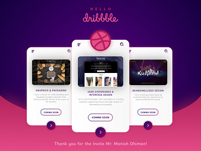 Hello Dribbble!