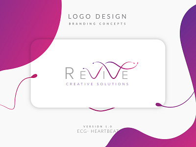 Revive Branding (Creative Agency) branding coloful colorful logo creative agency design ecg fun logo illustration logo minimal revive v logo