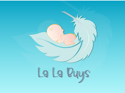 Logo design for "La La Buys" Online Baby Items store baby logo babyitem branding design graphic design illustration kids kids store logo online store vector