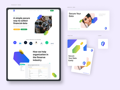 Landing page for a tech startup